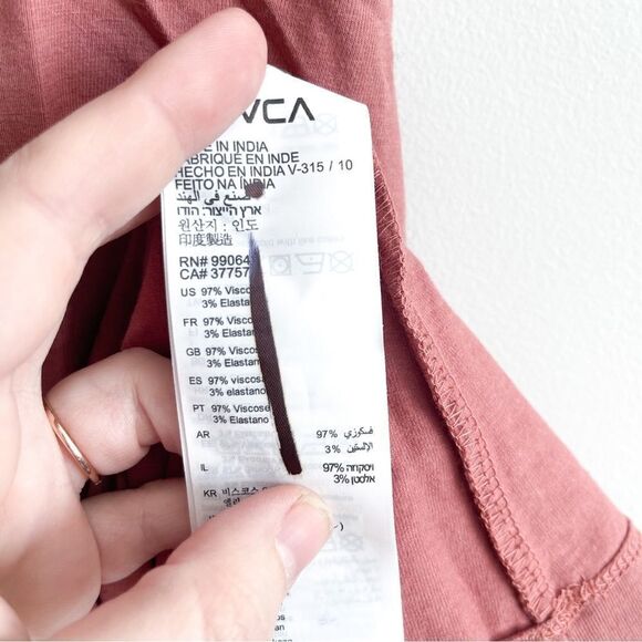 RVCA Denzel Dress Rose Knit Mini Women's S - Picture 6 of 11